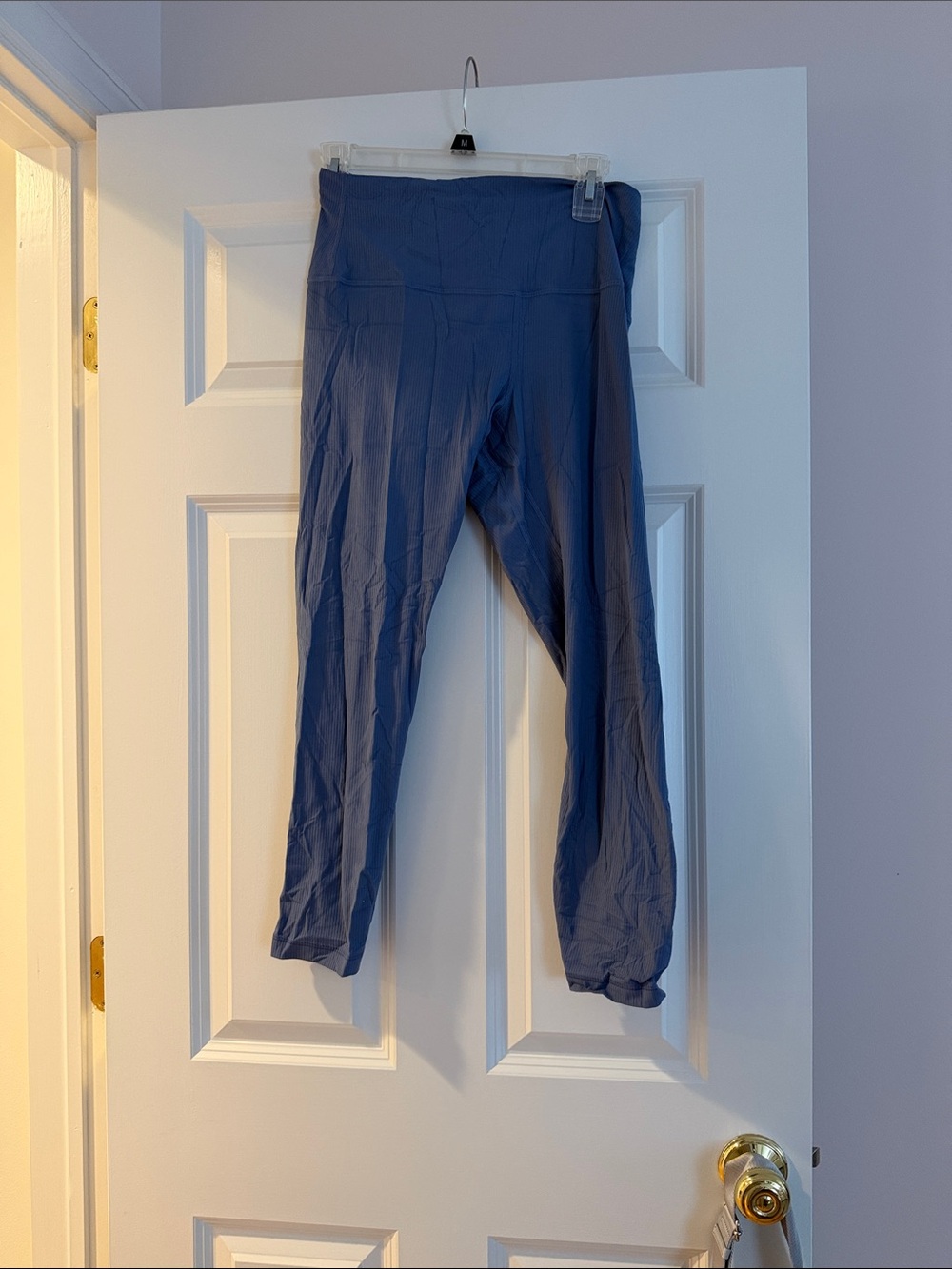 High-Waist Blue Active Leggings